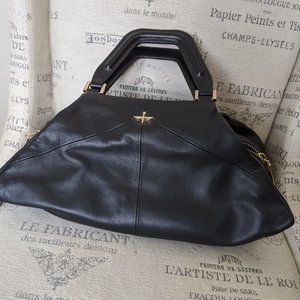 Pour La Victoire "Nouveau Noir" Satchel with Strap